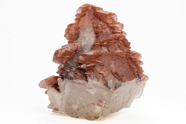 Pagoda Style Calcite Crystals on Calcite - Fluorescent! #215903